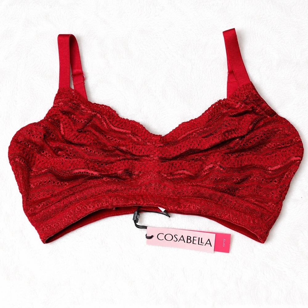 Cosabella Dolce CURVY Bralette Sindoor Red - XS / NWT